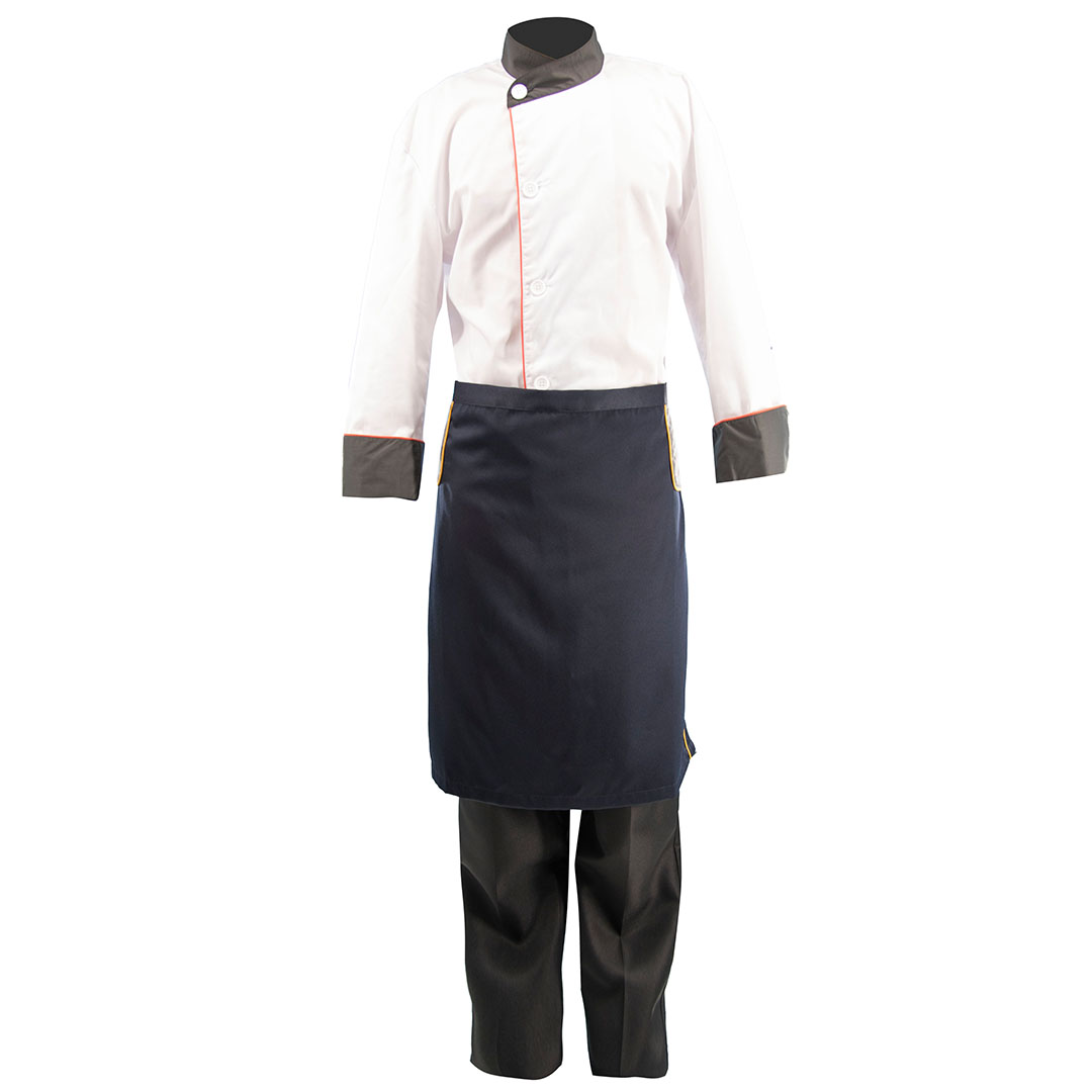 Men’s Long Sleeve Chef Coat with apron5