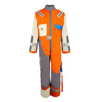 Long sleeve orange safety overalls