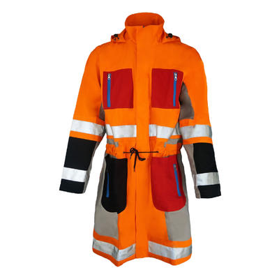 Long Sleeves orange Safety Reflective Workwear